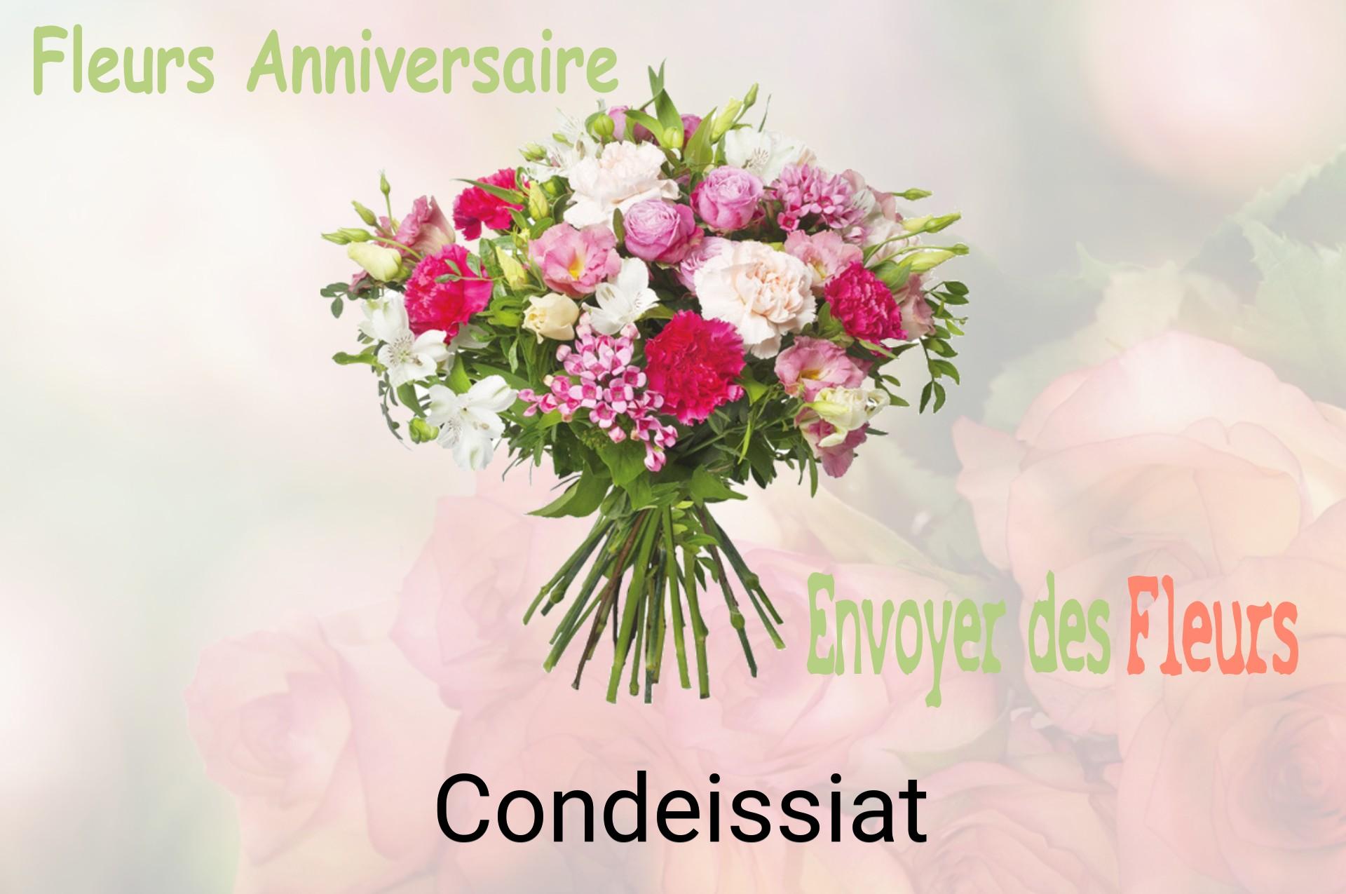 Bouquet de fleurs d’anniversaire livré à Condeissiat