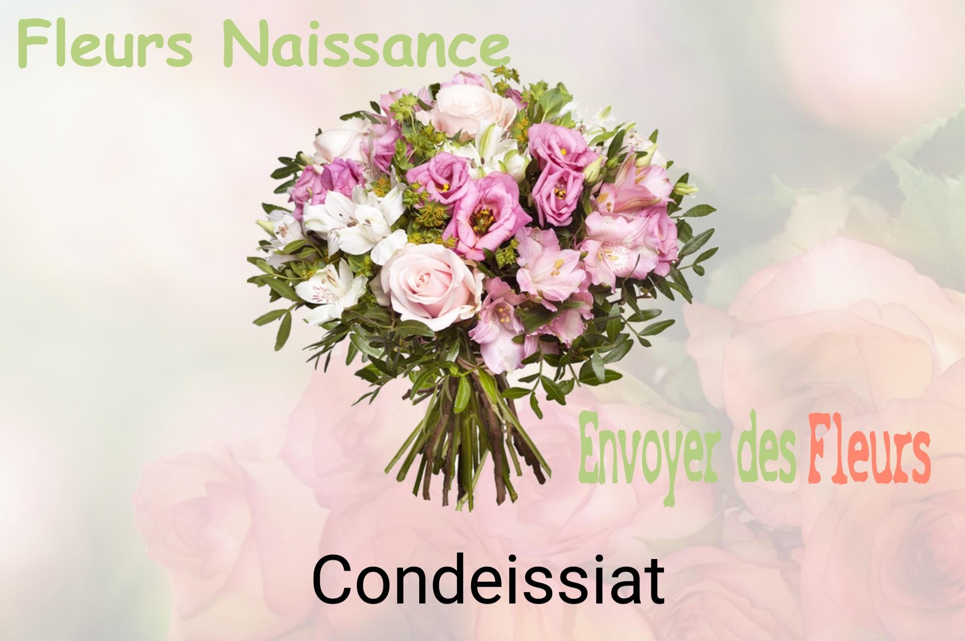 Bouquet de fleurs de naissance livré à Condeissiat
